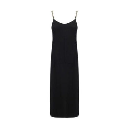 Black Polyester Casual Dress