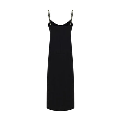 Black Polyester Casual Dress