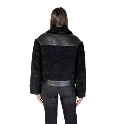 Black Polyester Coat