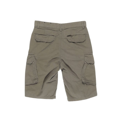 Green Cotton Bermuda Shorts