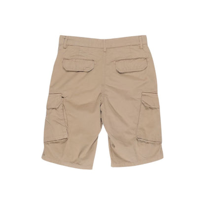 Beige Cotton Bermuda Shorts