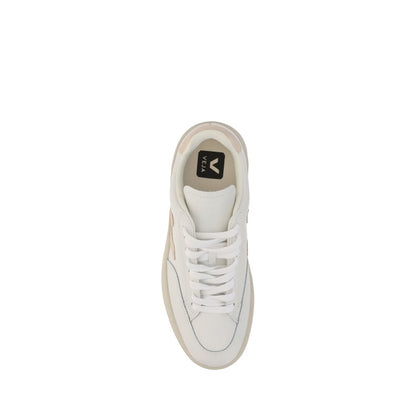 White Rubber Low Top Sneakers