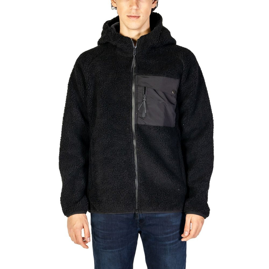 Black Polyester Shell Jacket