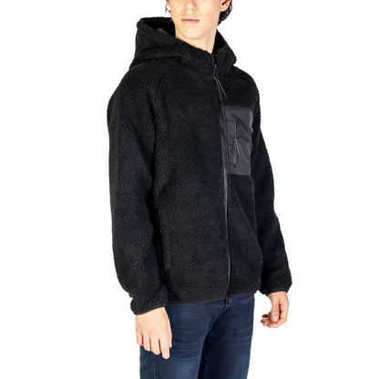 Black Polyester Shell Jacket