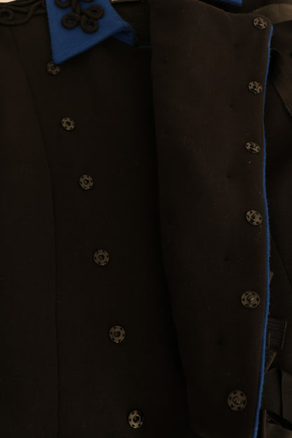 Black Wool Trench Jacket