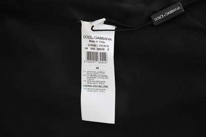 Gray Wool Patterned Slim Vest