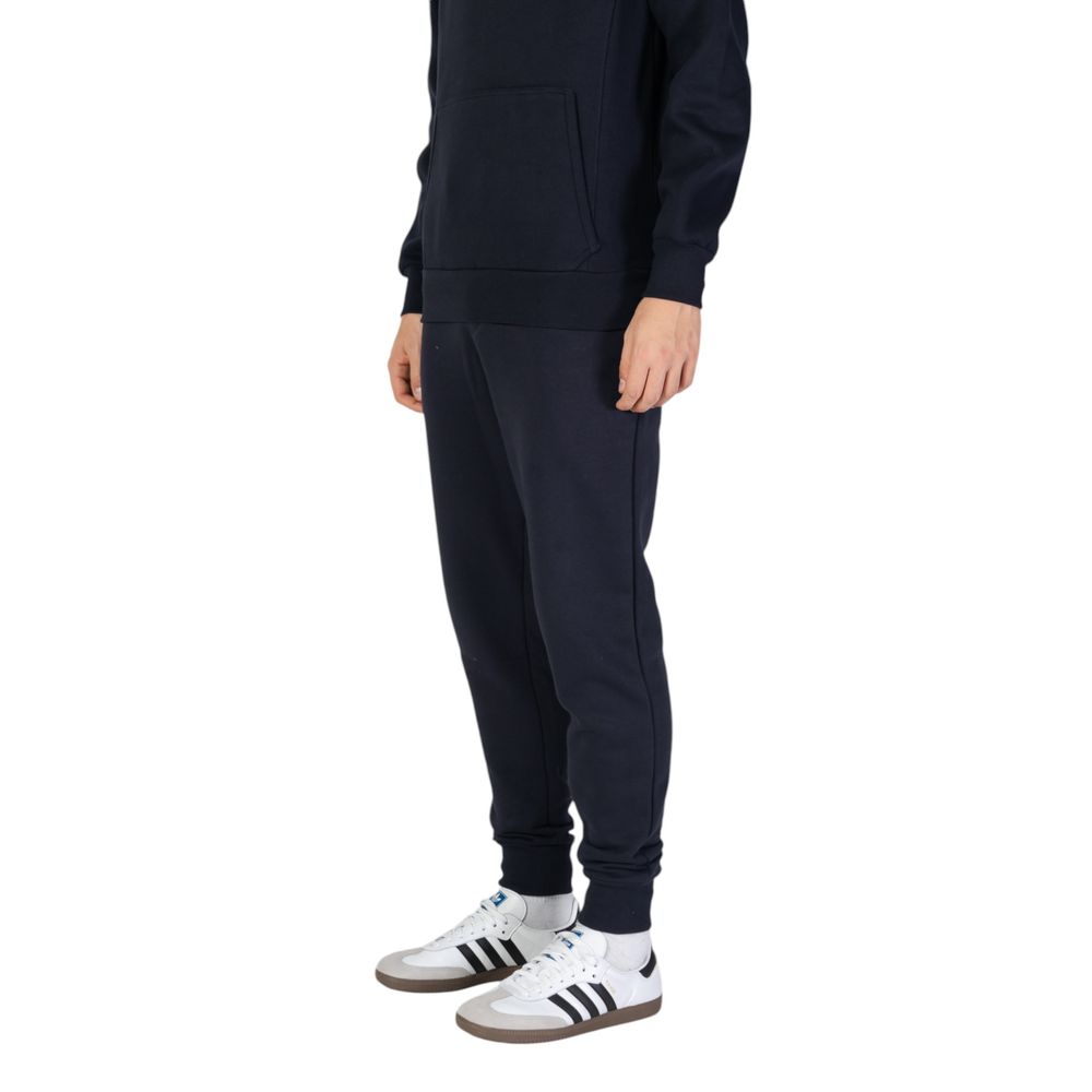 Blue Cotton Joggers Workout Pant