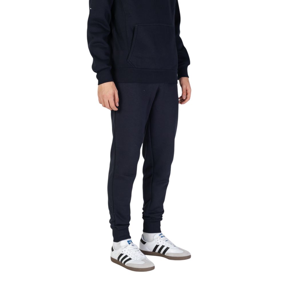 Blue Cotton Joggers Workout Pant