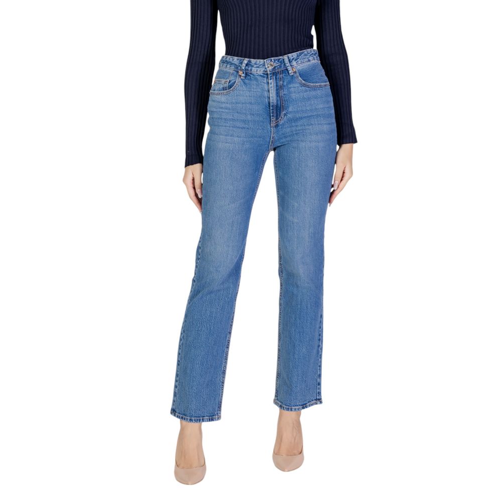 Light Blue Cotton Mom Jean