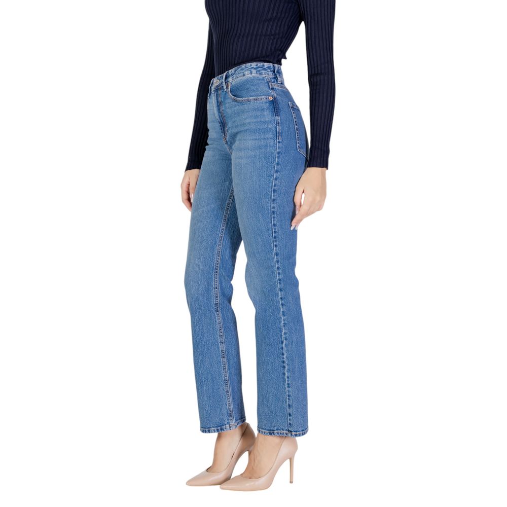 Light Blue Cotton Mom Jean