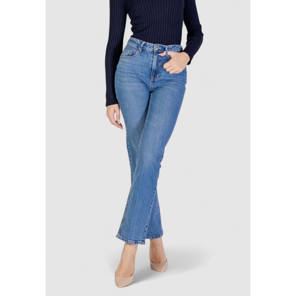 Light Blue Cotton Mom Jean