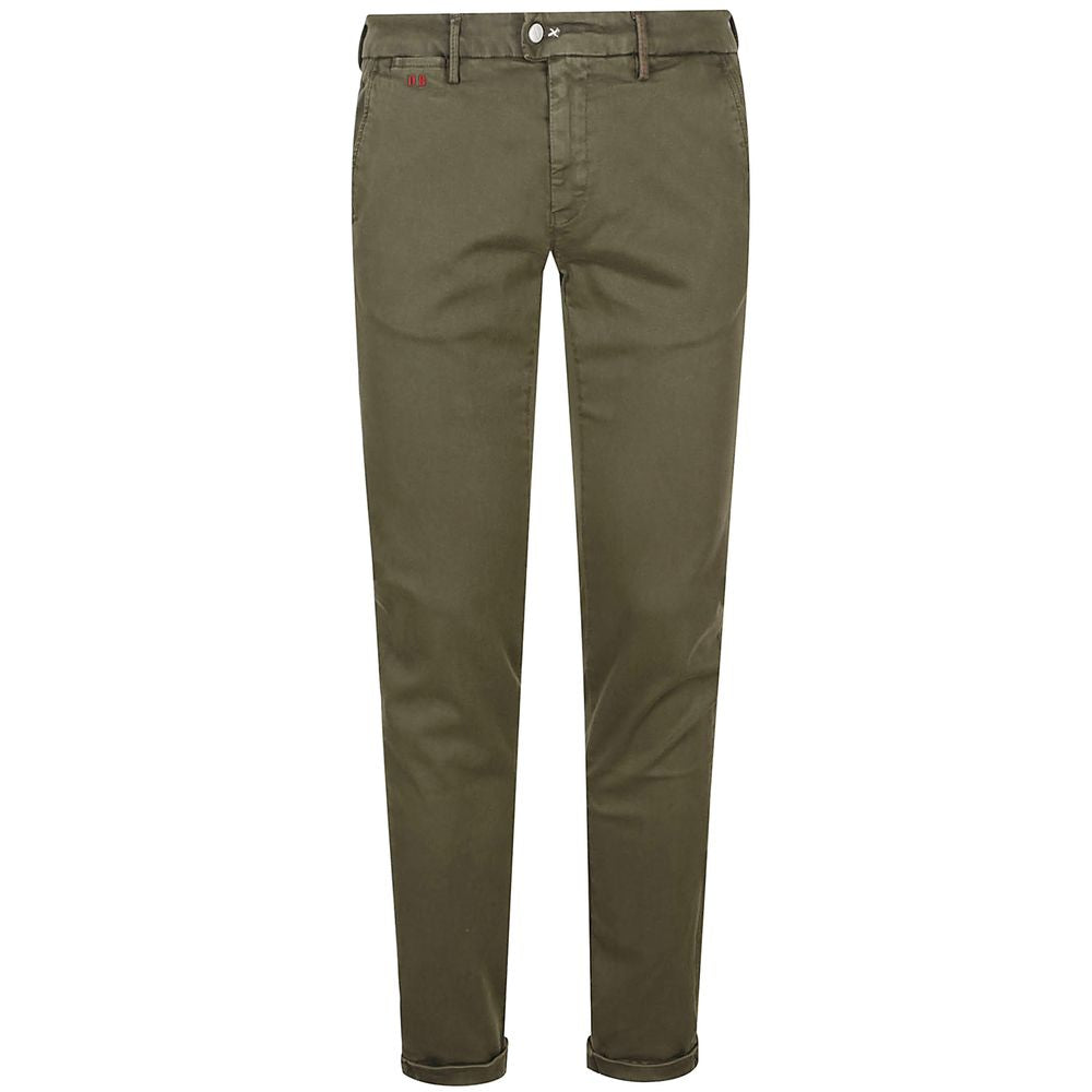 Green Cotton Men Chino Pants