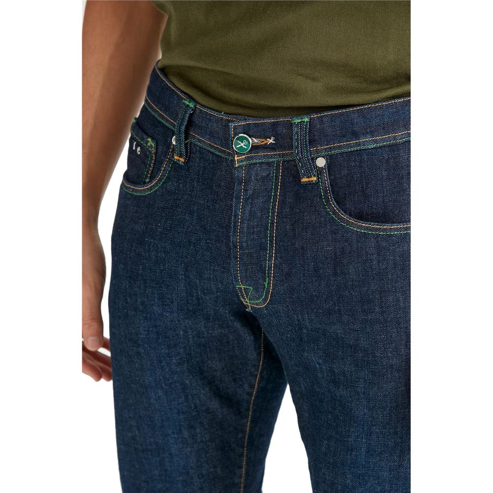 Blue Cotton Men Jeans