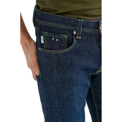 Blue Cotton Men Jeans