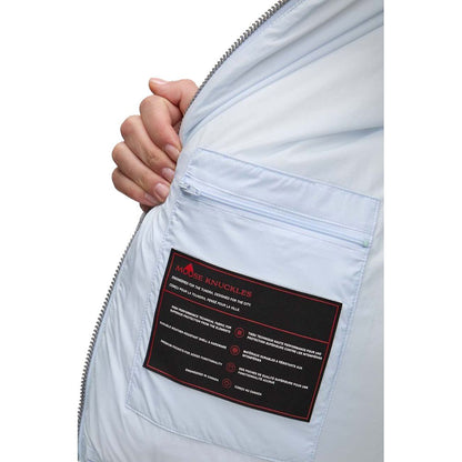 Light Blue Nylon Women Jacket