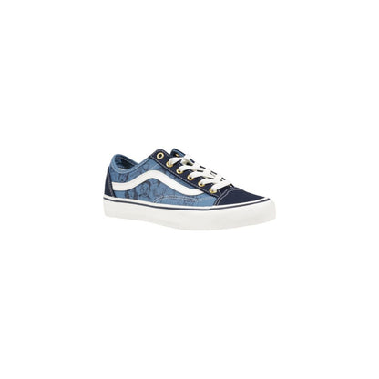 Blue Suede Leather Low Top Sneakers