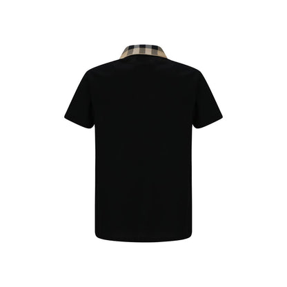 Black Cotton Polo Shirt