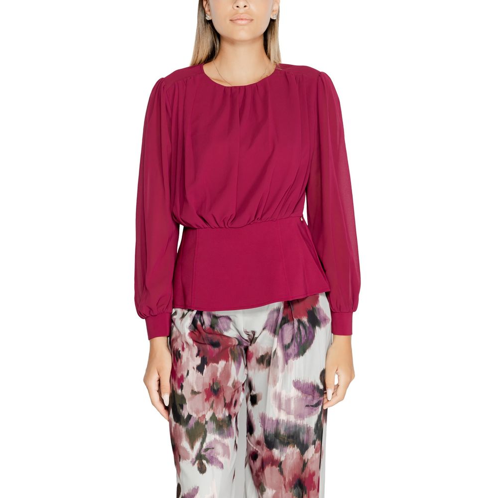 Bordeaux Polyester Blouse