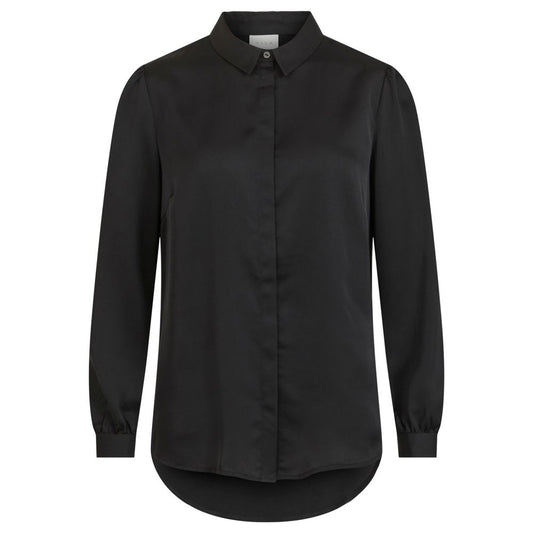 Black Polyester Blouse