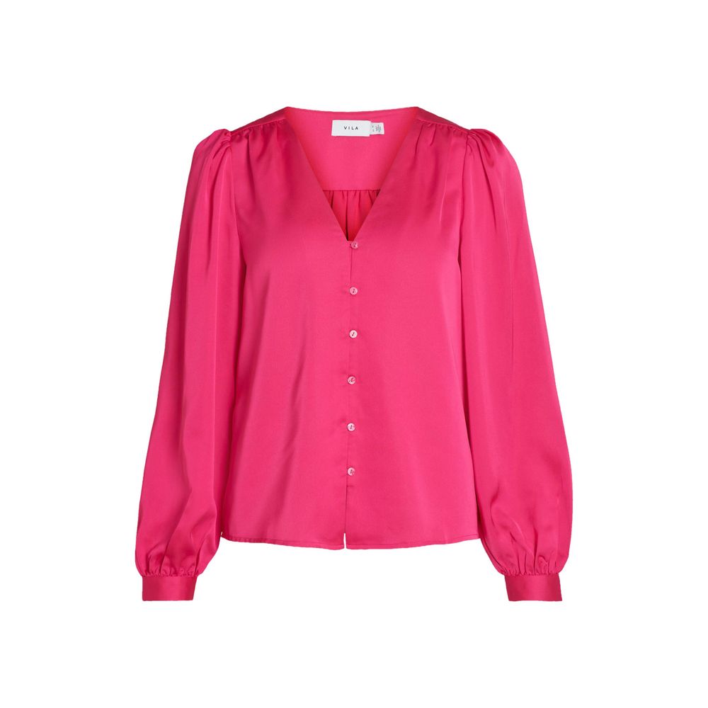 Pink Polyester Blouse