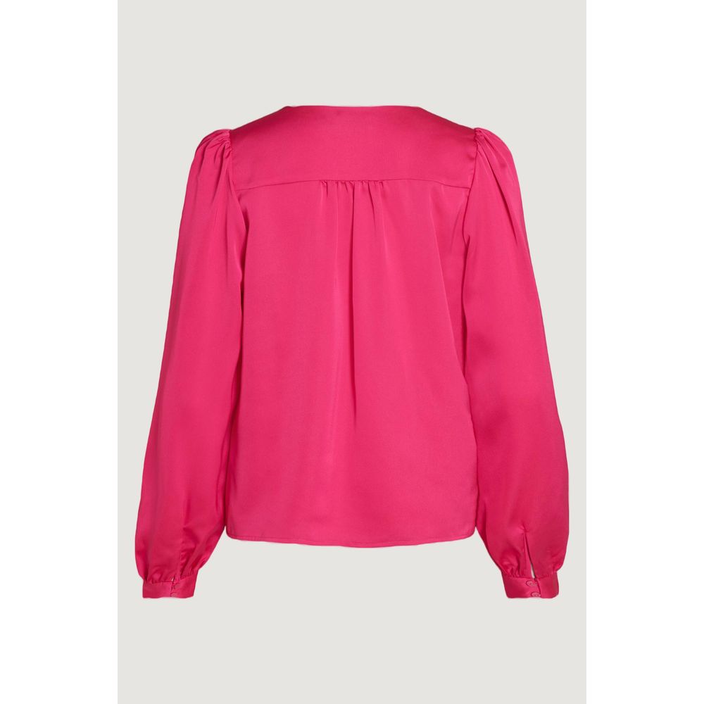 Pink Polyester Blouse