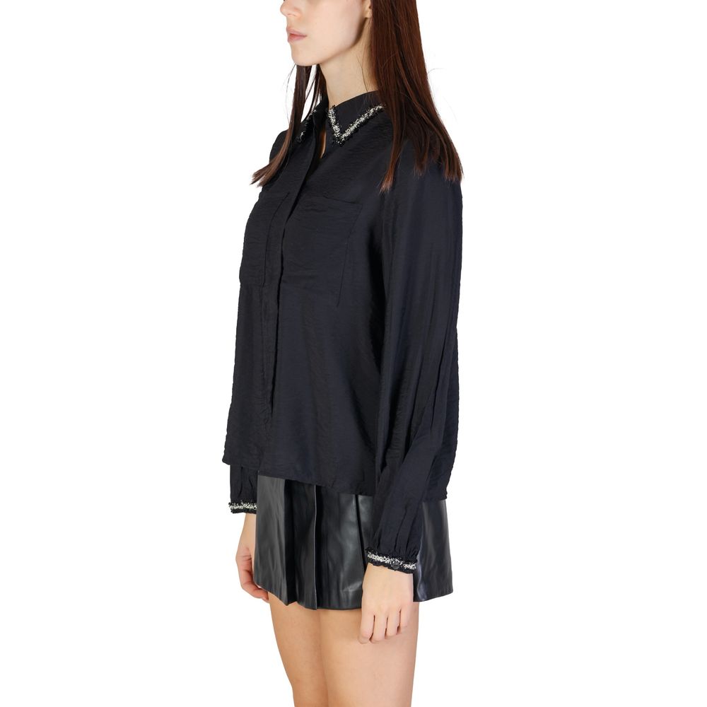 Black Viscose Blouse