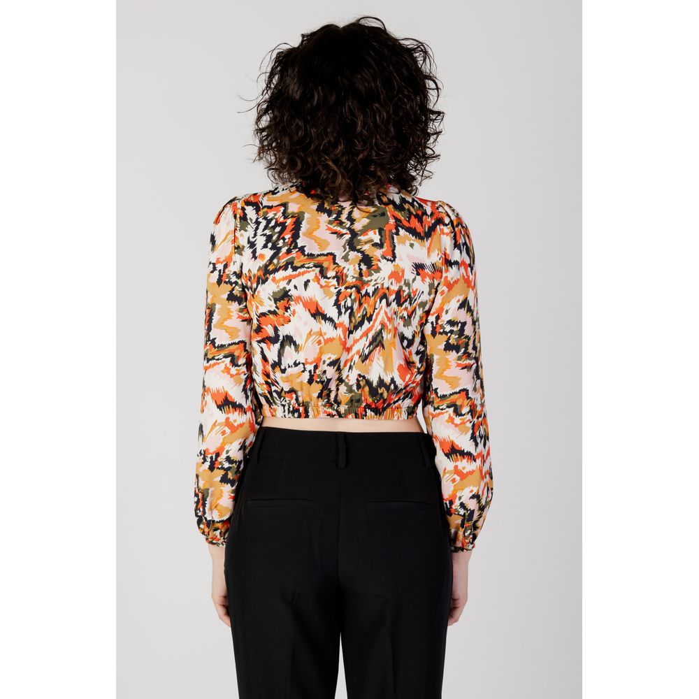 Orange Polyester Blouse
