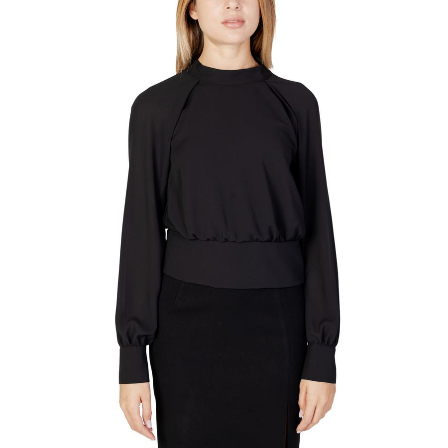 Black Polyester Blouse