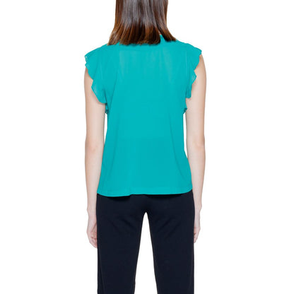 Green Polyester Blouse