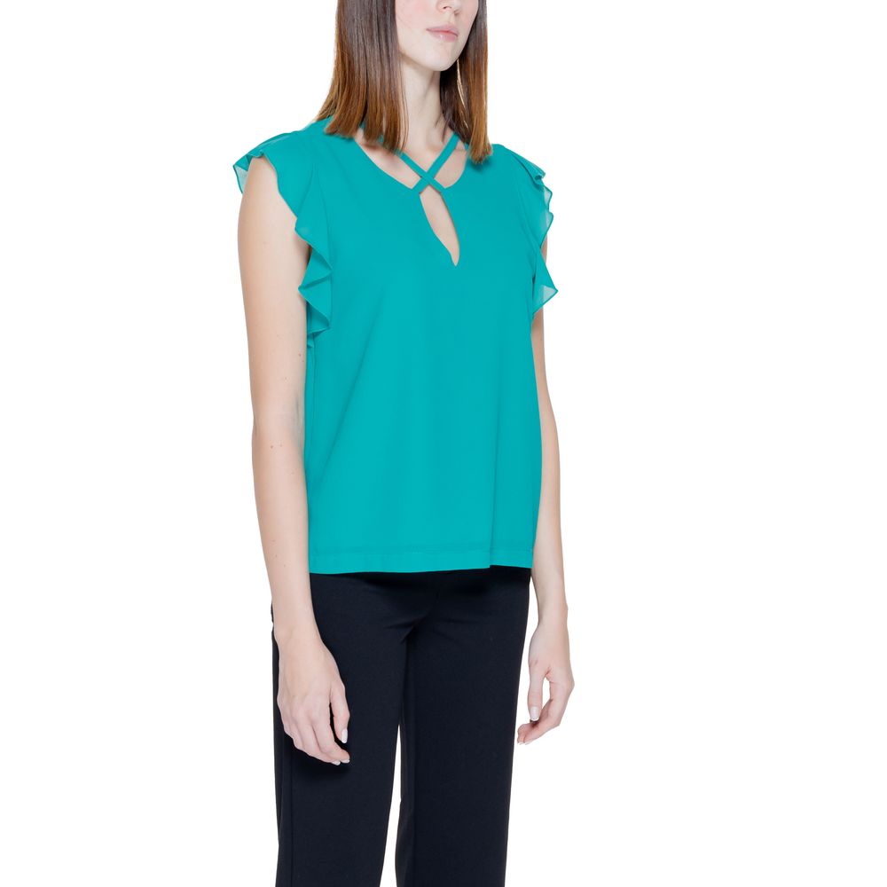Green Polyester Blouse