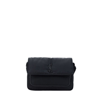 Black Polyamide Shoulder Bag