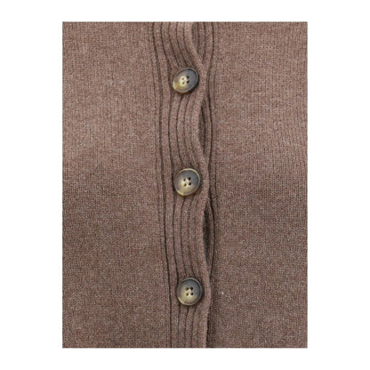 Brown Cashmere Cardigan