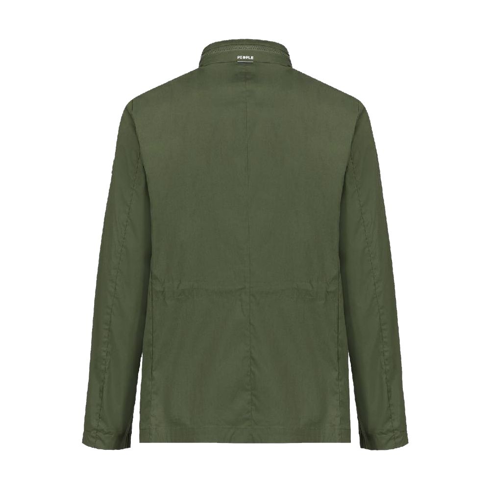 Green Cotton Men's Jacket