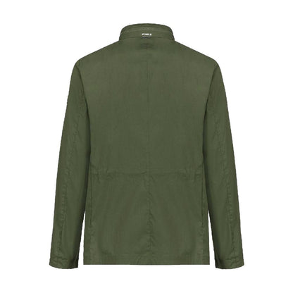 Green Cotton Men's Jacket