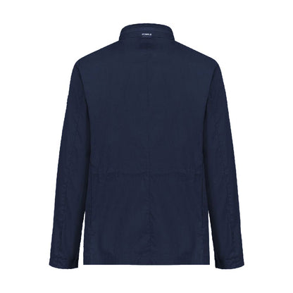 Blue Cotton Men's Jacket