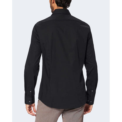 Black Cotton Dress Shirt