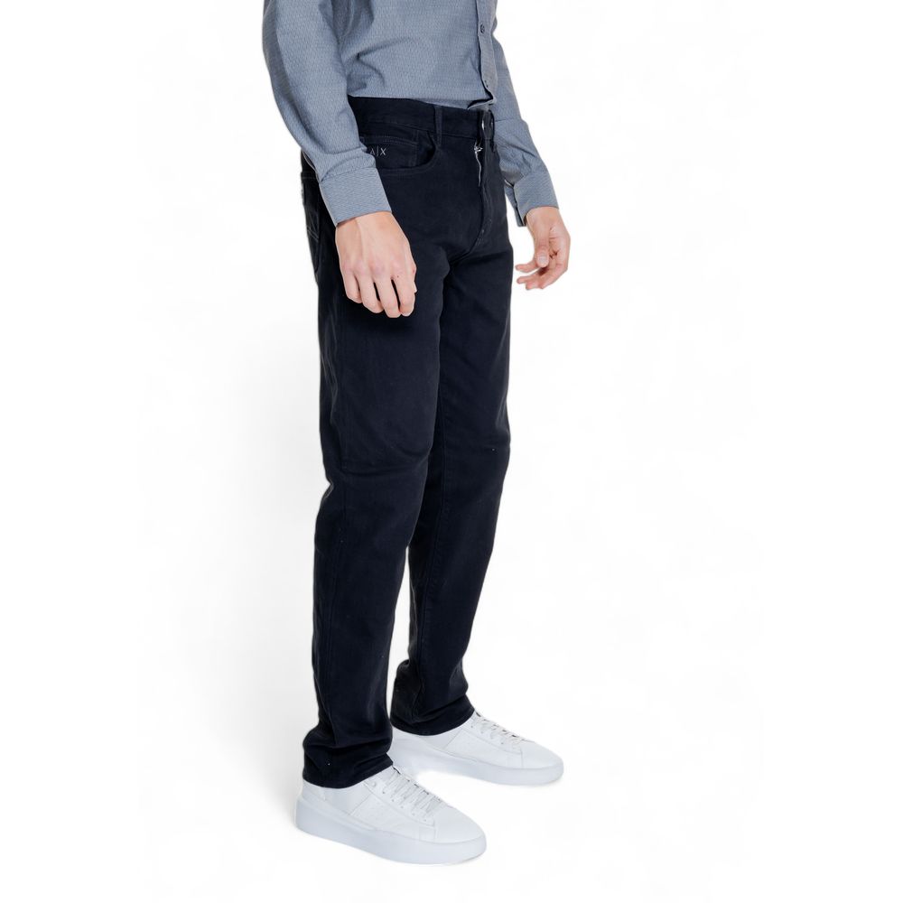 Black Cotton Skinny Pants