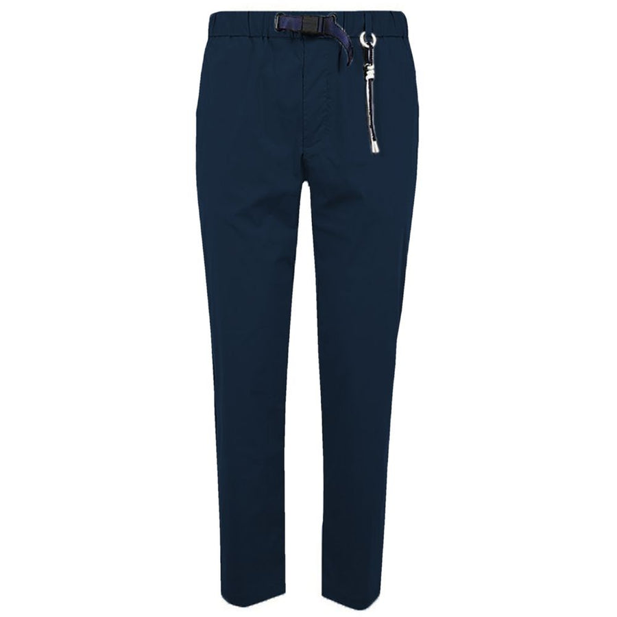 Blue Cotton Men Pants