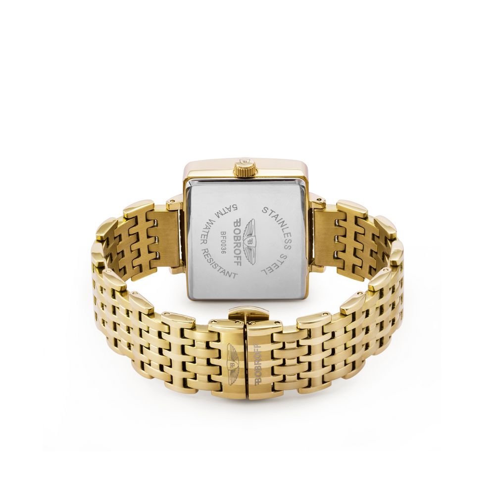 Gold Stainless Steel Dress Watch