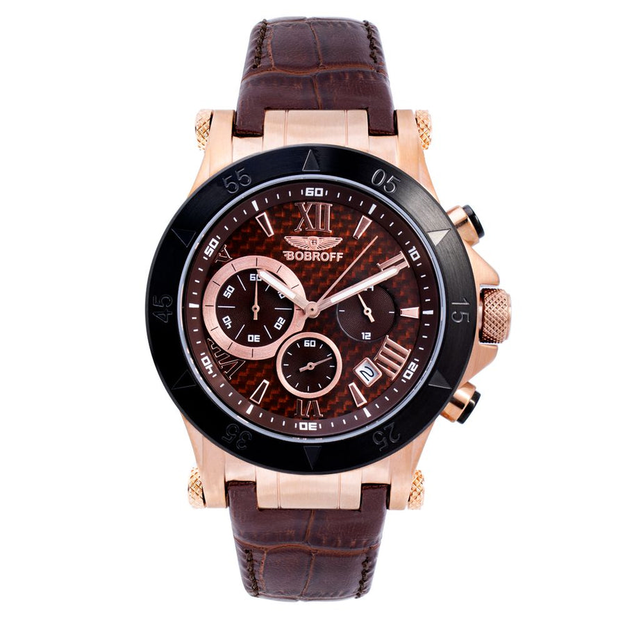 Brown Leather Dress Watch