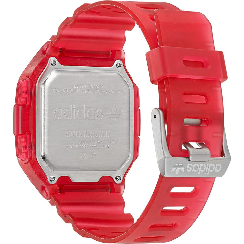 Red Resin Digital Watch