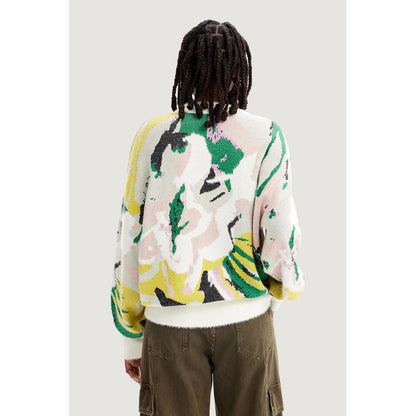 Cream Polyamide Sweatshirt