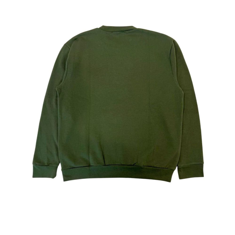 Green Polyester Men Sweater