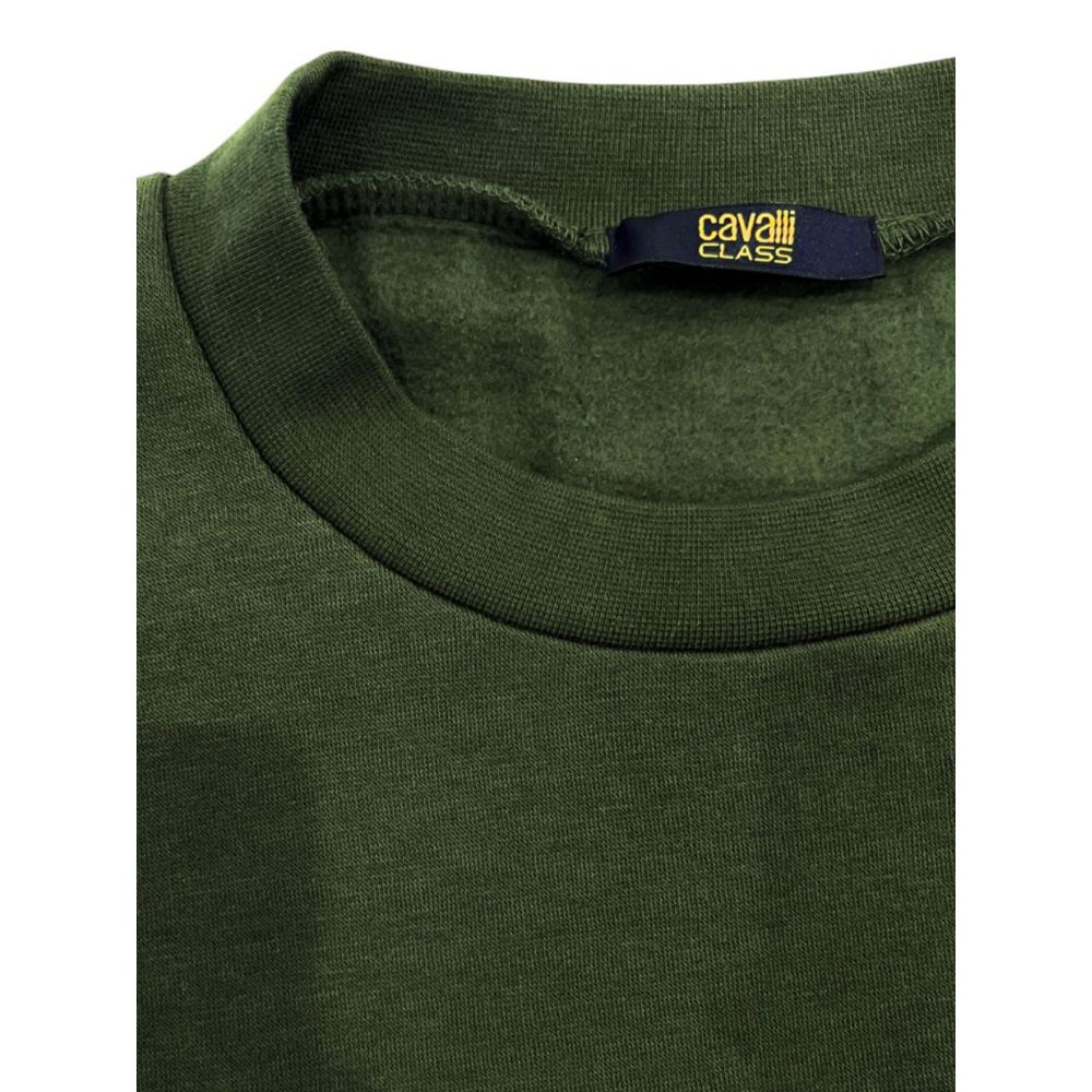 Green Polyester Men Sweater