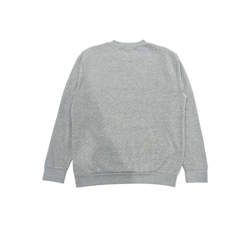 Gray Polyester Men Hoodie