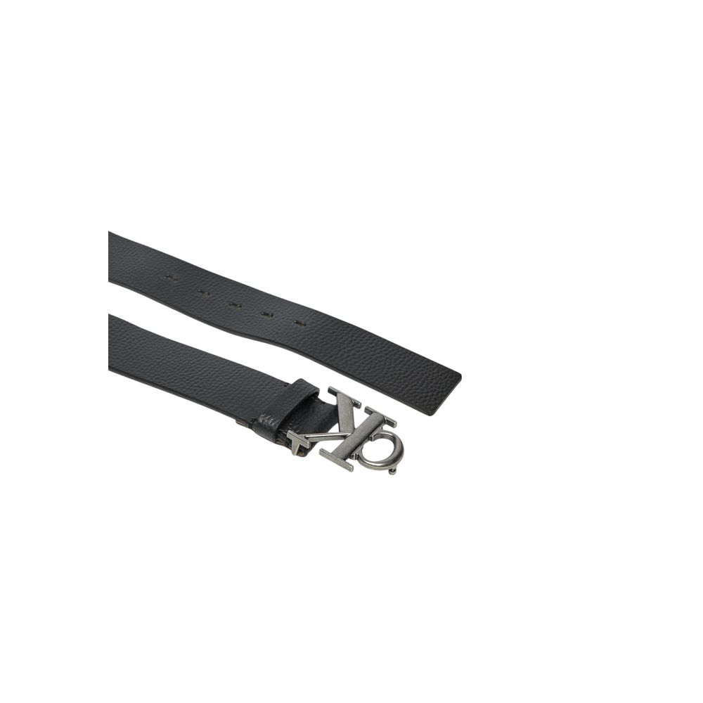 Black Leather Regular Belt