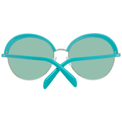 Turquoise Metal & Plastic Sunglasses