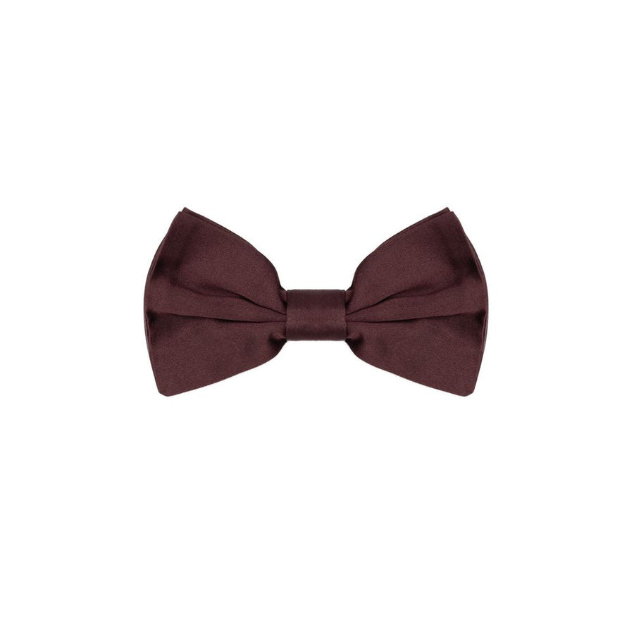 Burgundy Silk Bowtie