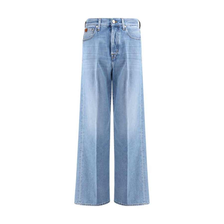 Light Blue Cotton Jeans Denim
