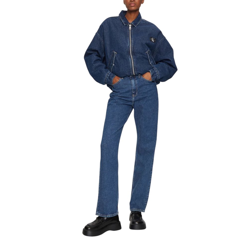 Blue Cotton Mom Jean